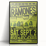Retro Ramones Concert Poster | Vintage Punk Rock Wall Art