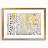 Serene Birch Forest Wall Art – Nature Canvas for Living Room