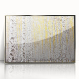 Serene Birch Forest Wall Art – Nature Canvas for Living Room