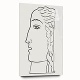 Expressionist Art - "Woman's Head" by Leo Gestel - Elegant Line Drawing