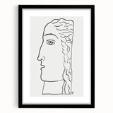 Expressionist Art - "Woman's Head" by Leo Gestel - Elegant Line Drawing