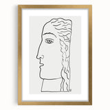 Expressionist Art - "Woman's Head" by Leo Gestel - Elegant Line Drawing