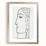 Expressionist Art - "Woman's Head" by Leo Gestel - Elegant Line Drawing