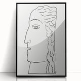 Expressionist Art - "Woman's Head" by Leo Gestel - Elegant Line Drawing