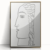 Expressionist Art - "Woman's Head" by Leo Gestel - Elegant Line Drawing