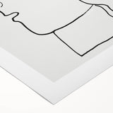 Expressionist Art - "Woman's Head" by Leo Gestel - Elegant Line Drawing