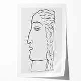 Expressionist Art - "Woman's Head" by Leo Gestel - Elegant Line Drawing