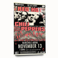 Red Hot Chili Peppers Concert Poster | Vintage Rock Wall Art