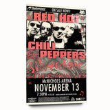 Red Hot Chili Peppers Concert Poster | Vintage Rock Wall Art
