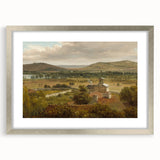 Romantic Art Prints: Panoramic Landscape Near River Moselle by Rousseau