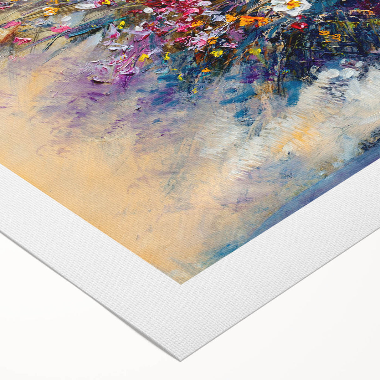 Elegant Floral Bouquet Wall Art – Abstract Canvas for Living Room