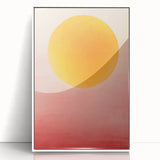 Framed abstract minimalist wall art in white acrylic, showcasing a sleek design with soft curves and subtle textures, ideal for modern home decor.