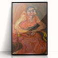 Expressionist Woman in Pink – Bold Figurative Wall Art