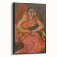 Expressionist Woman in Pink – Bold Figurative Wall Art
