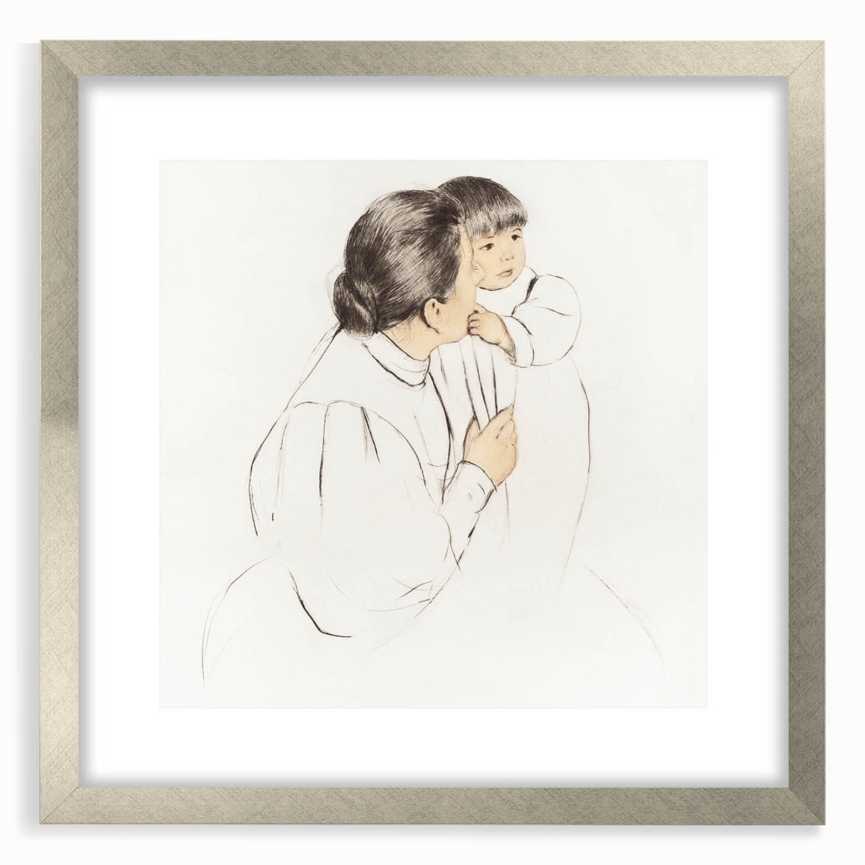Impressionism Wall Art: Peasant Mother and Child by Mary Cassatt Prints
