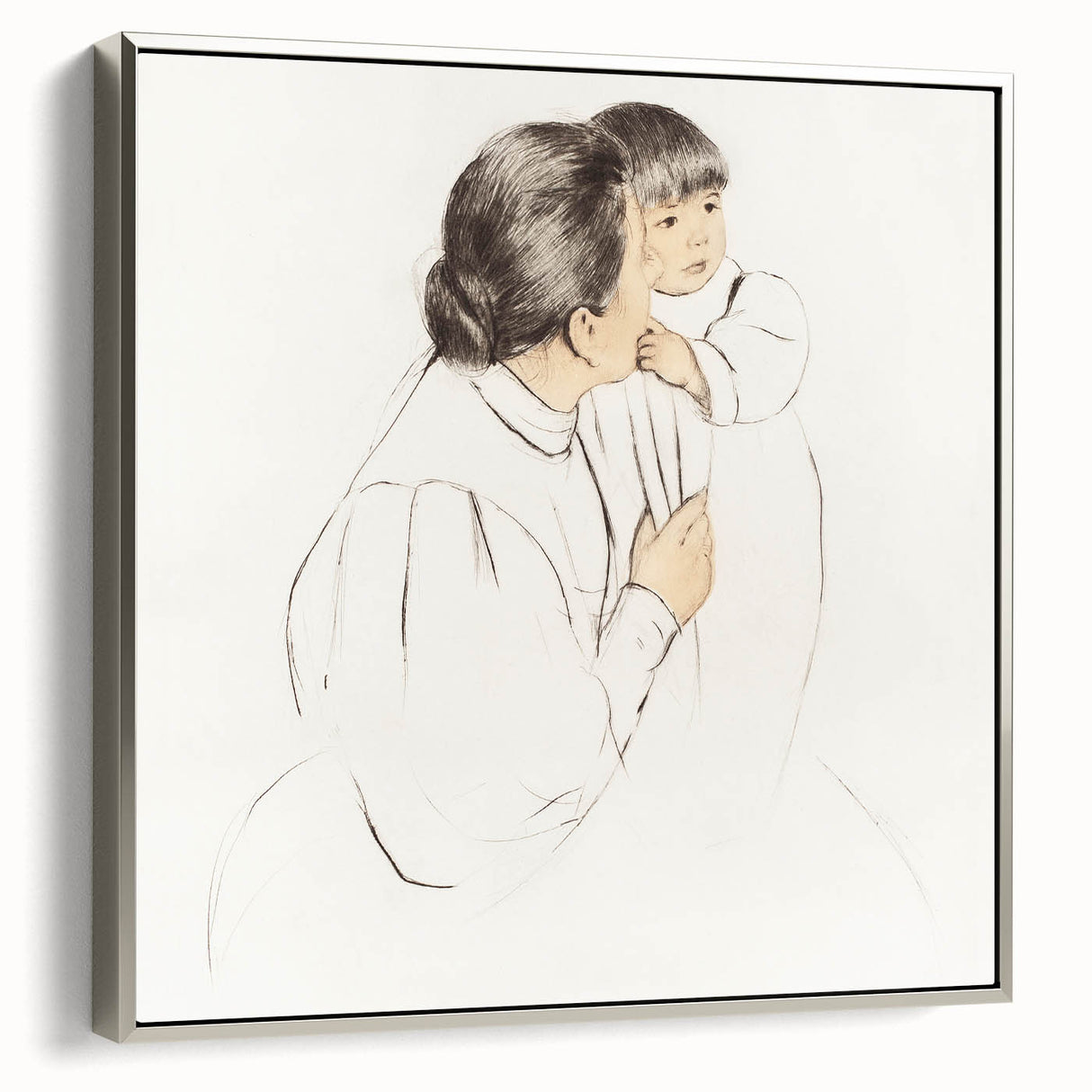 Impressionism Wall Art: Peasant Mother and Child by Mary Cassatt Prints