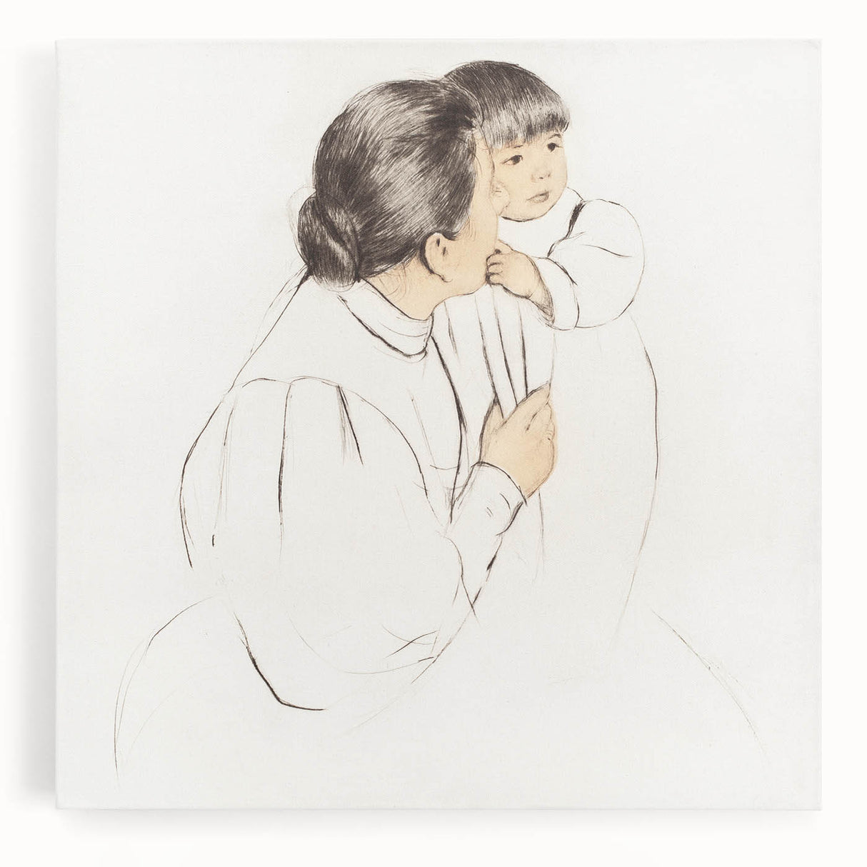 Impressionism Wall Art: Peasant Mother and Child by Mary Cassatt Prints