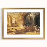 Romantic Art Prints: Ruined Cellar—Arras by John Singer Sargent