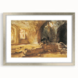 Romantic Art Prints: Ruined Cellar—Arras by John Singer Sargent