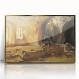 Romantic Art Prints: Ruined Cellar—Arras by John Singer Sargent