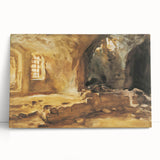 Romantic Art Prints: Ruined Cellar—Arras by John Singer Sargent