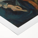 Expressionist Woman in Armchair – Bold Figurative Wall Art