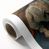 Expressionist Woman in Armchair – Bold Figurative Wall Art