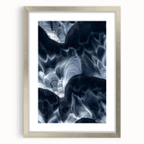 Framed landscape artwork depicting a serene cave scene, featuring a silver mat and elegant frame, perfect for modern home decor. Ideal for adding tranquility to any space.