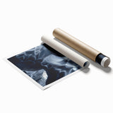 Stunning rolled print showcasing a serene landscape with intricate cave formations, featuring earthy tones and textures, ideal for modern home decor.