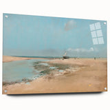 Impressionist Beach Wall Art - Degas Low Tide Seascape, Framed Print