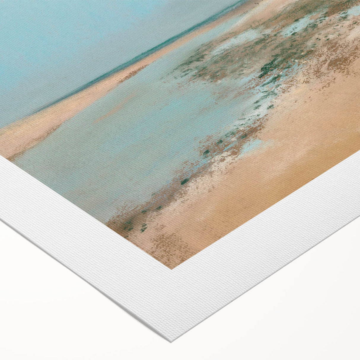 Impressionist Beach Wall Art - Degas Low Tide Seascape, Framed Print