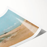 Impressionist Beach Wall Art - Degas Low Tide Seascape, Framed Print
