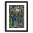 Expressive Circus Scene Art Print – Modern Clown & Performers Design