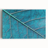 Close-up of leaves in black and white on stretched canvas, suitable for kitchen wall art.