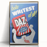 Retro Daz Detergent Poster - Vintage Laundry Room Wall Art