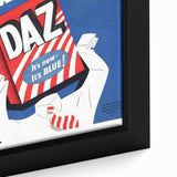 Retro Daz Detergent Poster - Vintage Laundry Room Wall Art