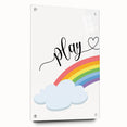 Play Rainbow Wall Art - Kids Inspirational Playroom Decor