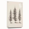Large abstract wall art depicting winter season in muted blue and white tones on acrylic glass.
