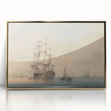 Romantic Art Prints: A Warship Preparing to Leave the Anchorage