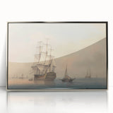 Romantic Art Prints: A Warship Preparing to Leave the Anchorage