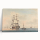 Romantic Art Prints: A Warship Preparing to Leave the Anchorage