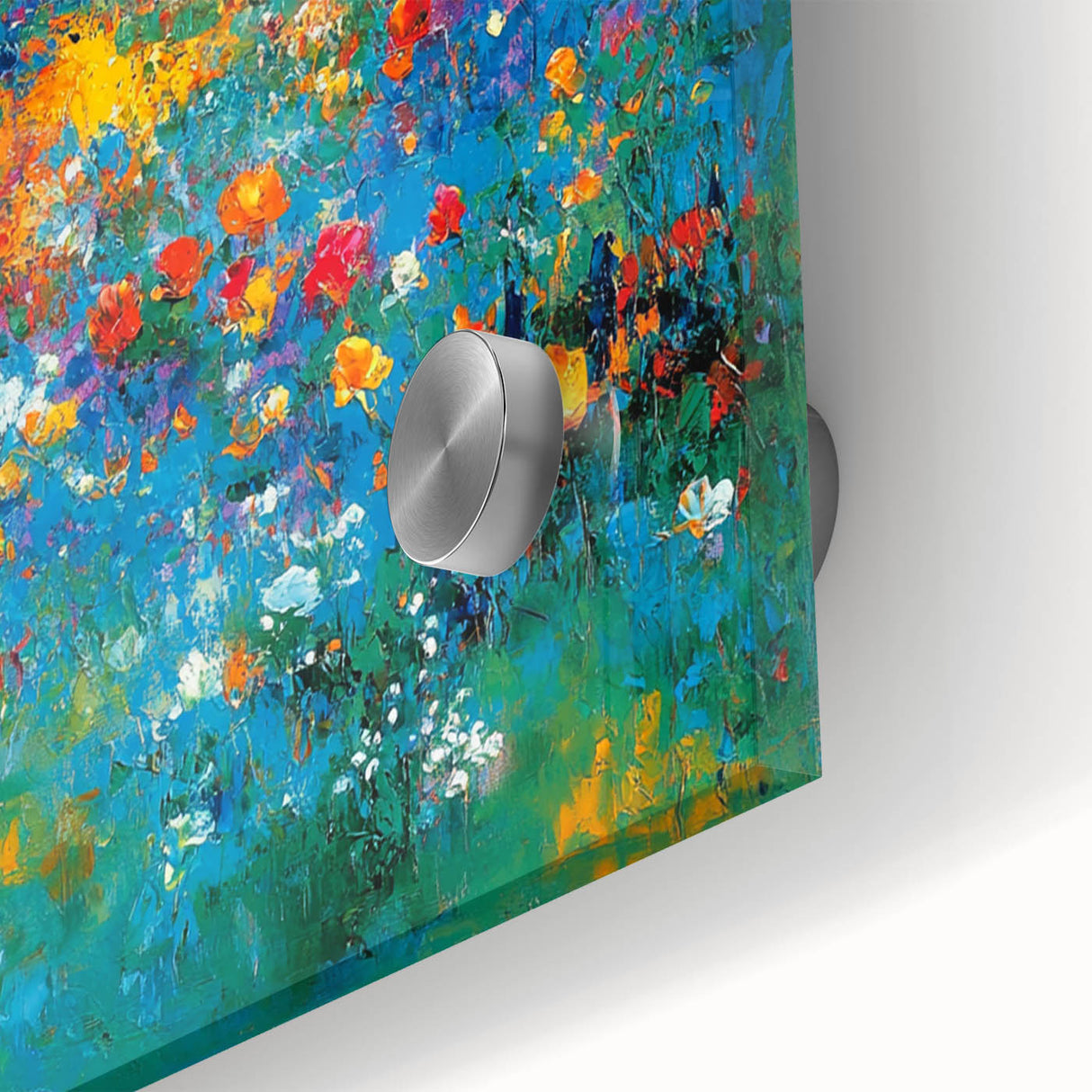 Colorful Abstract Wall Art – Vibrant Modern Floral Canvas Painting