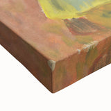 Expressionist Woman with Basket – Vibrant Figurative Wall Art