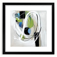 Abstract Art Prints – Modern Green and Blue Geometric Wall Design