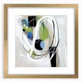 Abstract Art Prints – Modern Green and Blue Geometric Wall Design