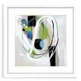 Abstract Art Prints – Modern Green and Blue Geometric Wall Design