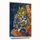 Expressionist Woman and Child – Vibrant Figurative Wall Art