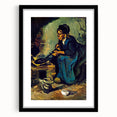 Impressionism Wall Art: Peasant Woman Cooking by Vincent van Gogh Prints