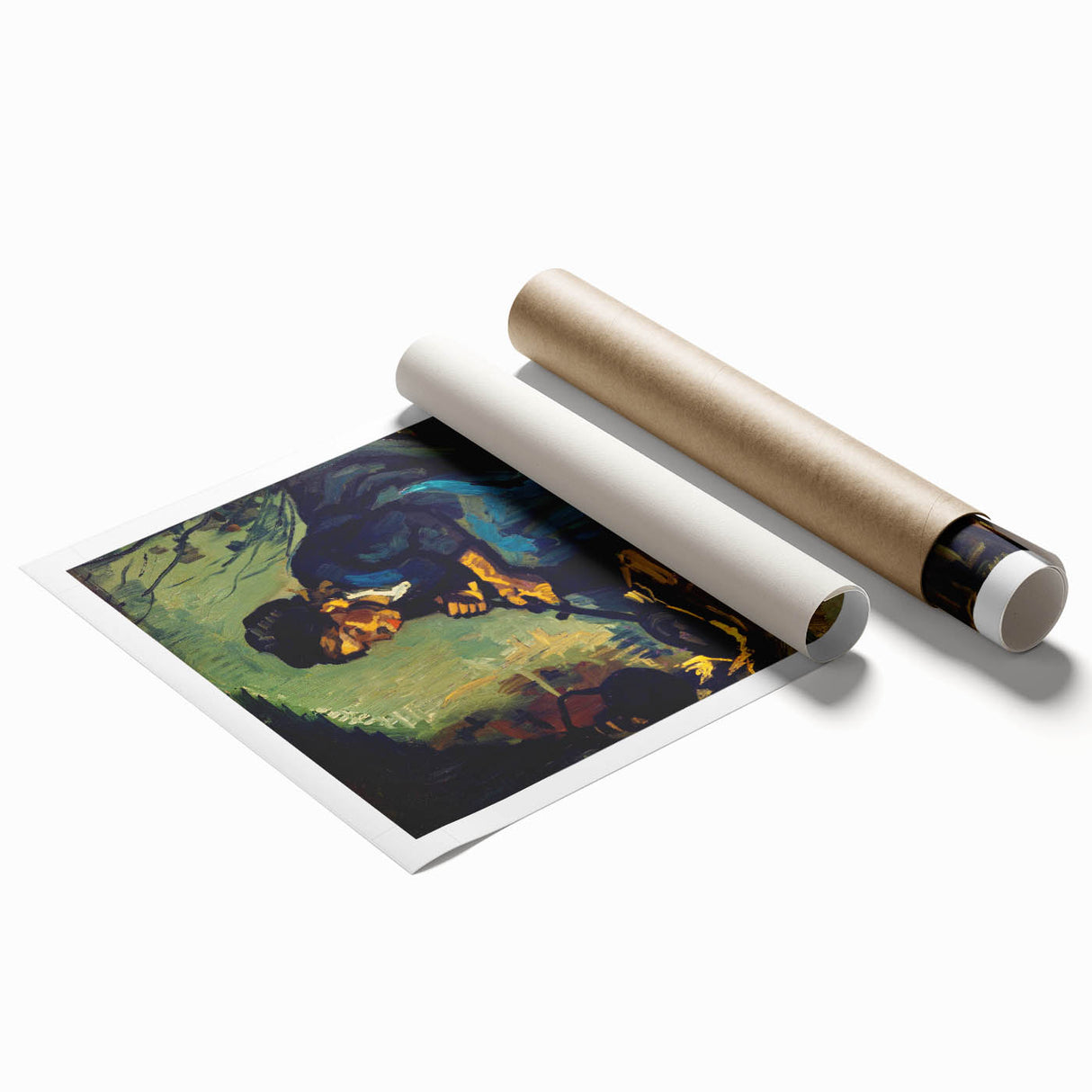 Impressionism Wall Art: Peasant Woman Cooking by Vincent van Gogh Prints