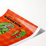 Red Hot Chili Peppers Nirvana Concert Poster | Vintage Rock Art